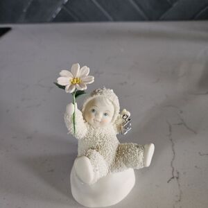 Vintage Department 56 Snowbabies "A Little Pick-Me-Up" With Joy Charm